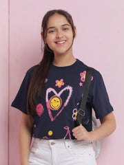 Girls Cotton Crop Top