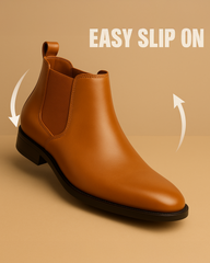 Kraasa Men's Slip On Fashion Chelsea Boots | High Tops, Soft Cushioned Insole, Comfortable Fit, Trendy, Stylish Boots