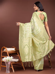 Elegant Yellow Cotton Saree with Golden Zari Work – Graceful Comfort for Everyday & Festive Wear