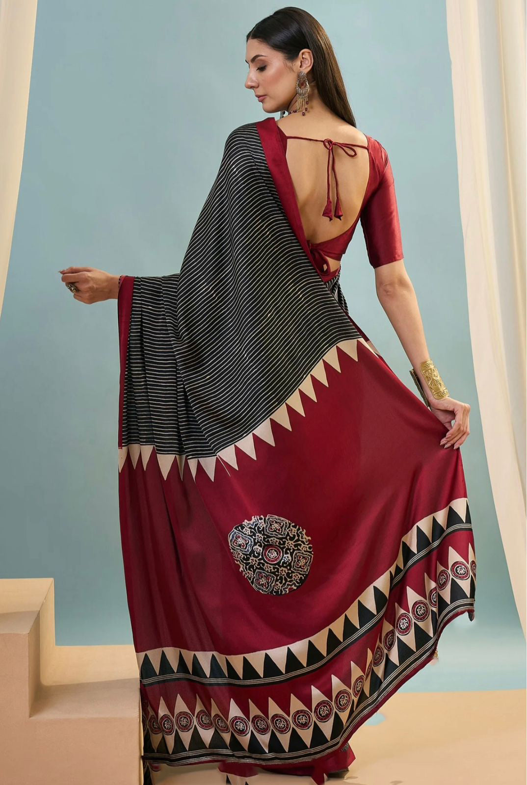 Soft-Modal-Silk-saree-with-stylish-prints-ajmodal2