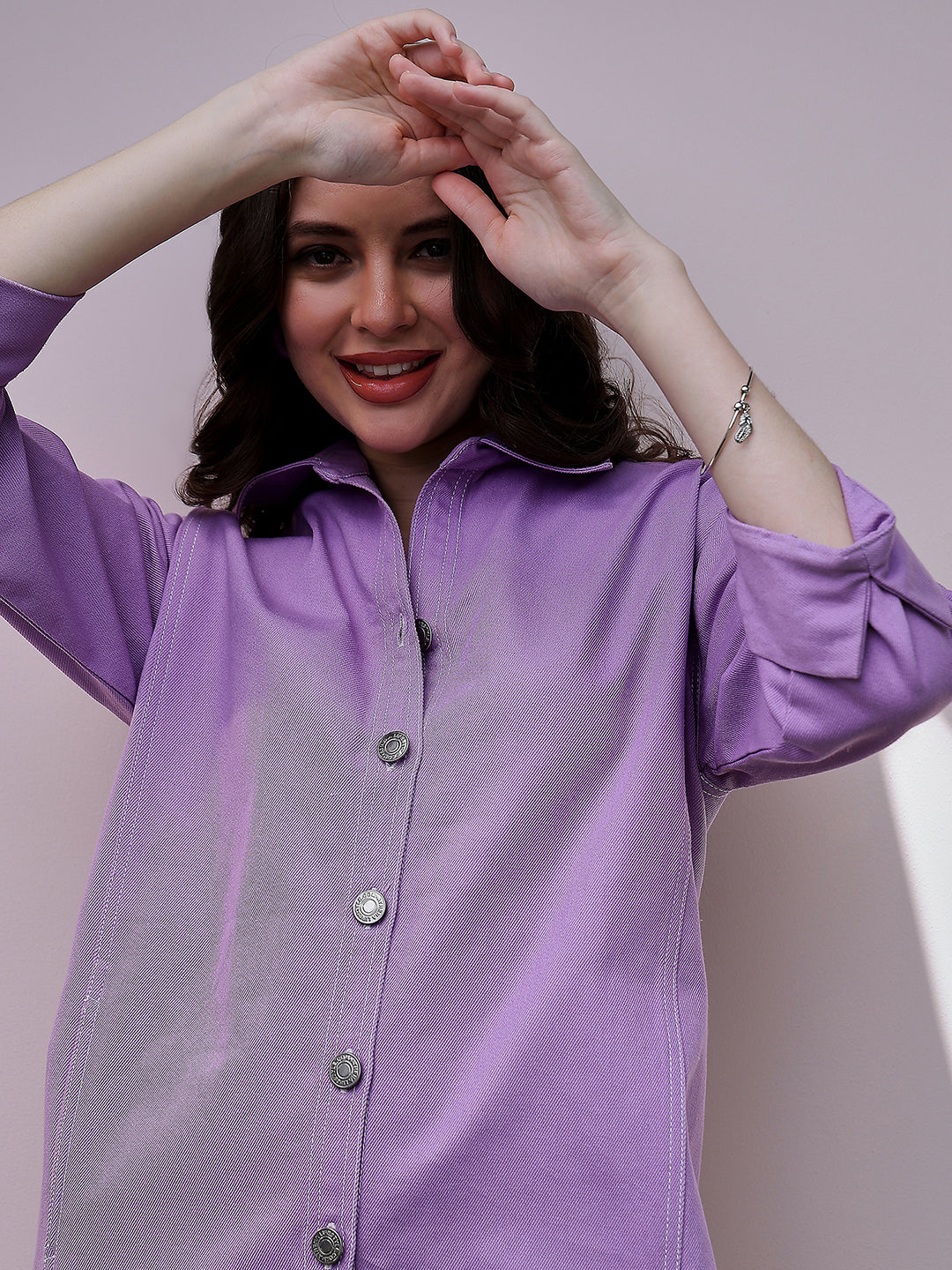 Denim Shirt Collar Shirt Casual Dress