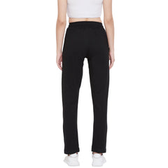 Women's Dark Grey Cotton Track Pants