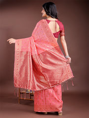 Elegant Sky Blue Cotton Saree with Contrast Pallu – Perfect Blend of Tradition & Comfort