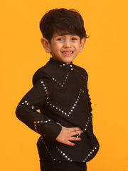 Boys' Black Jodhpuri