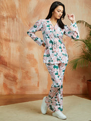 Women's White Co ords Set