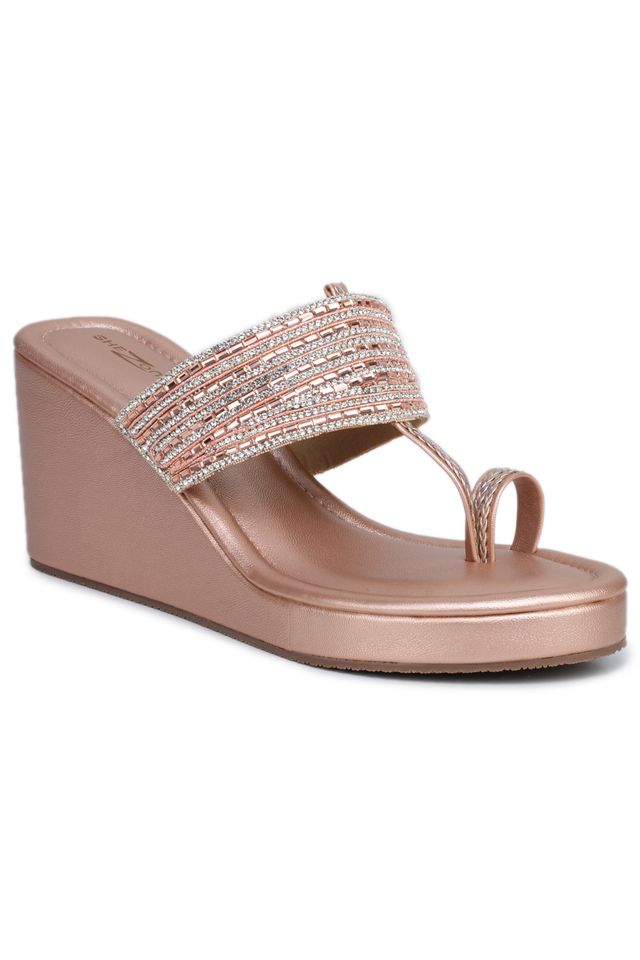 Fashion Open Back Sandal 3 inches Wedge Heels