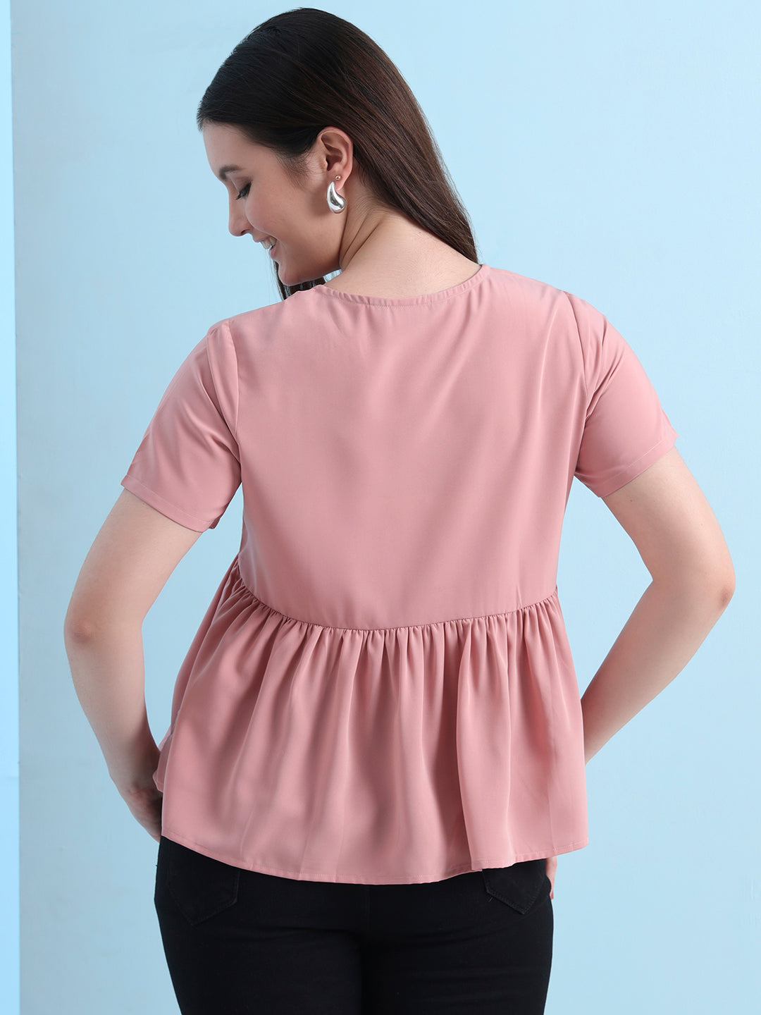 casual raglan sleeves solid women top 8