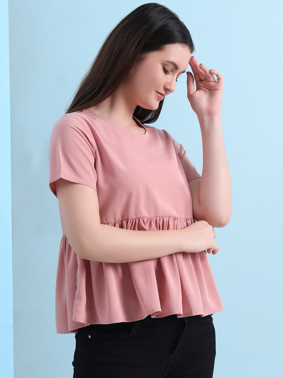 casual raglan sleeves solid women top 8
