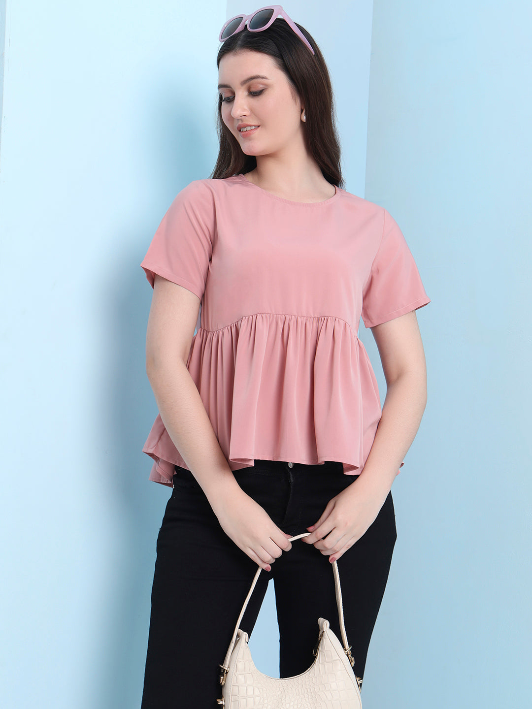 casual raglan sleeves solid women top 8