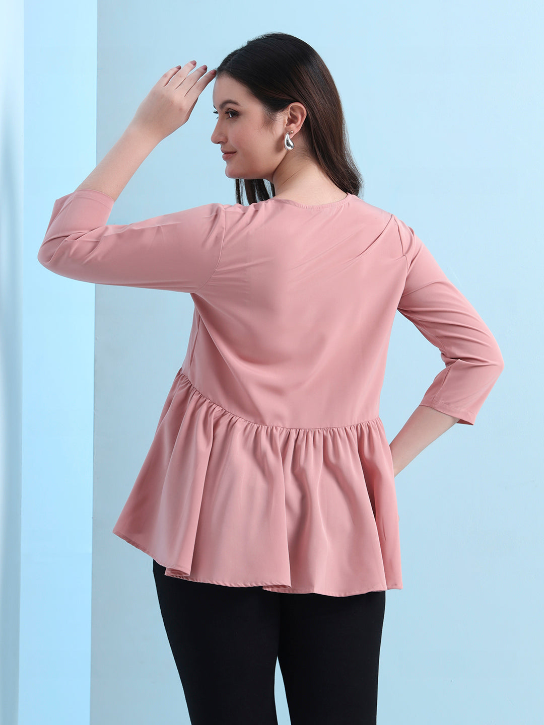 casual raglan sleeves solid women top 2