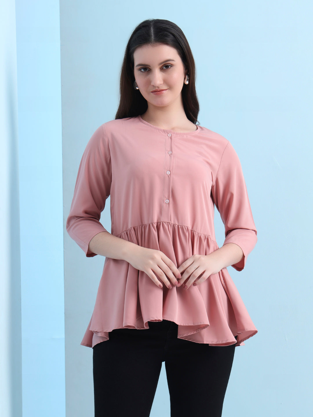 casual raglan sleeves solid women top 2