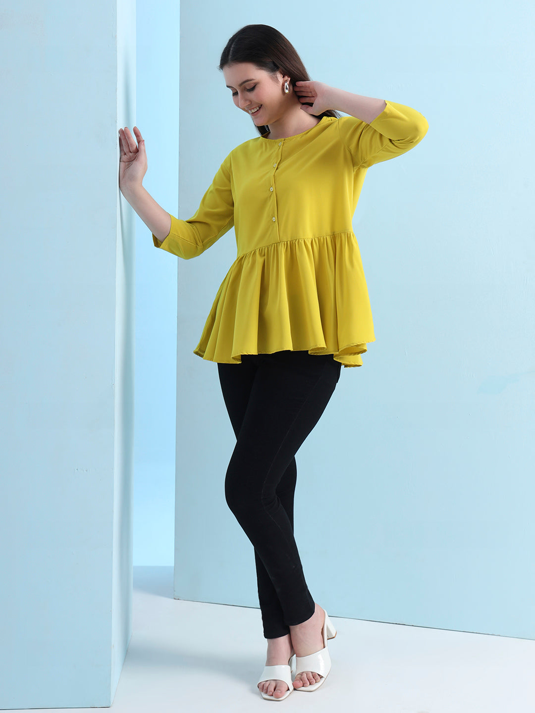 casual raglan sleeves solid women top 2