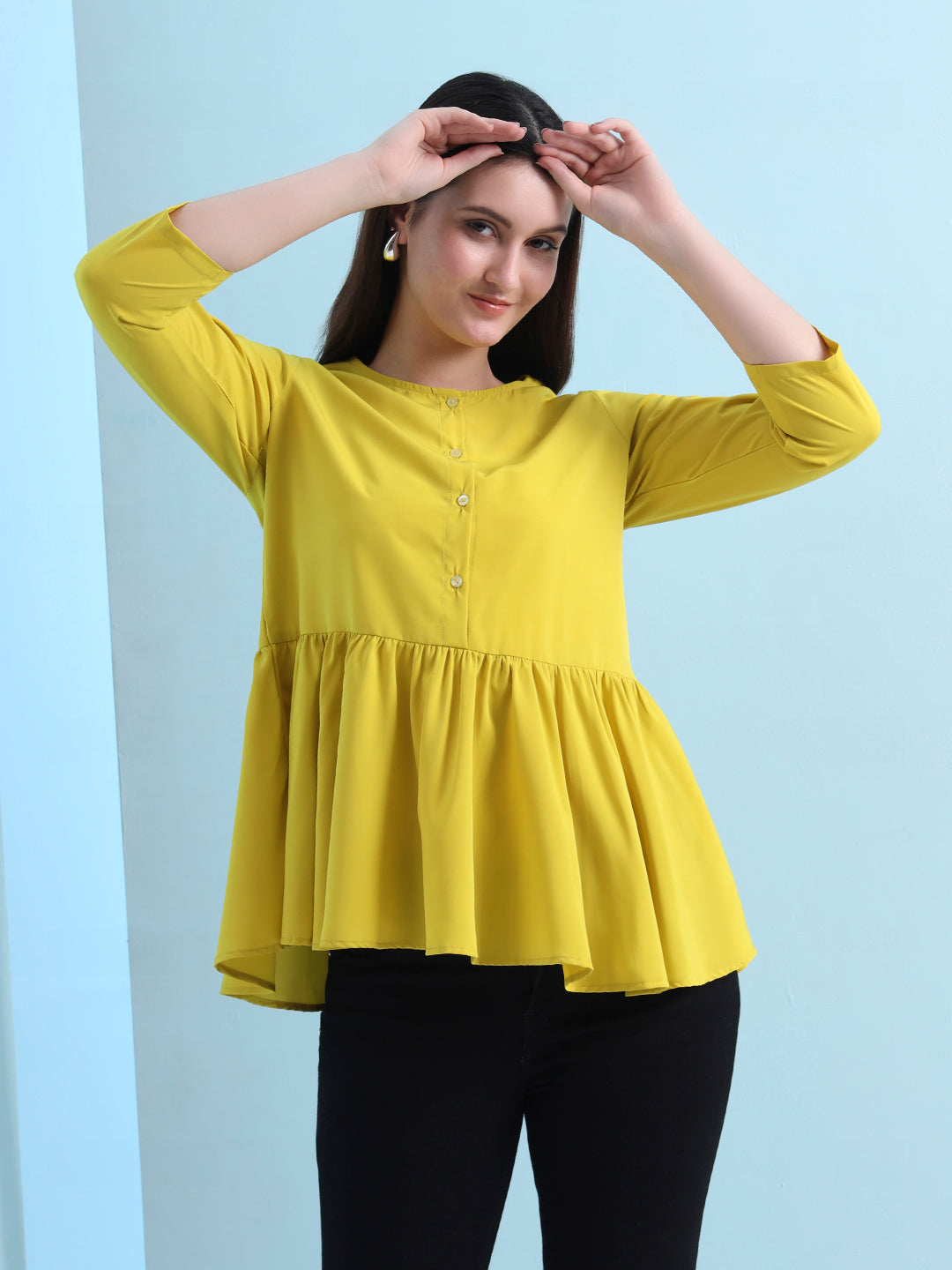 casual raglan sleeves solid women top 2