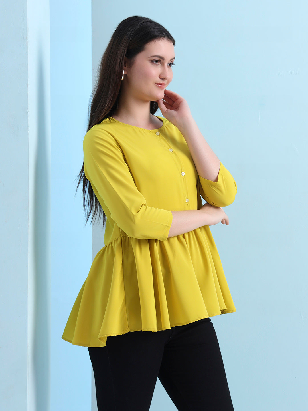 casual raglan sleeves solid women top 2