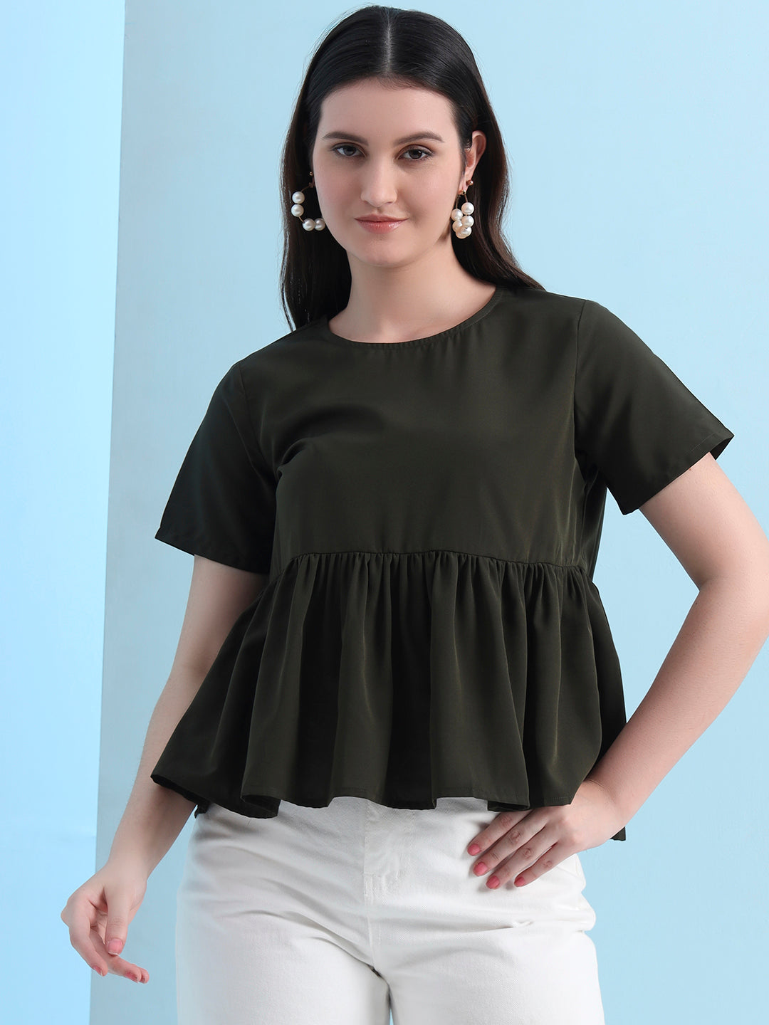 casual raglan sleeves solid women top 8