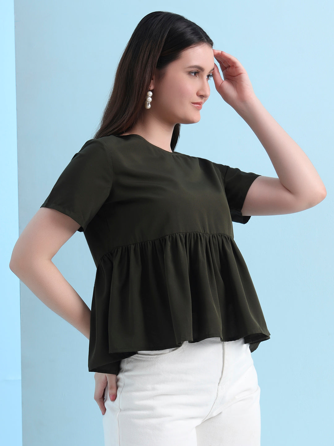 casual raglan sleeves solid women top 8