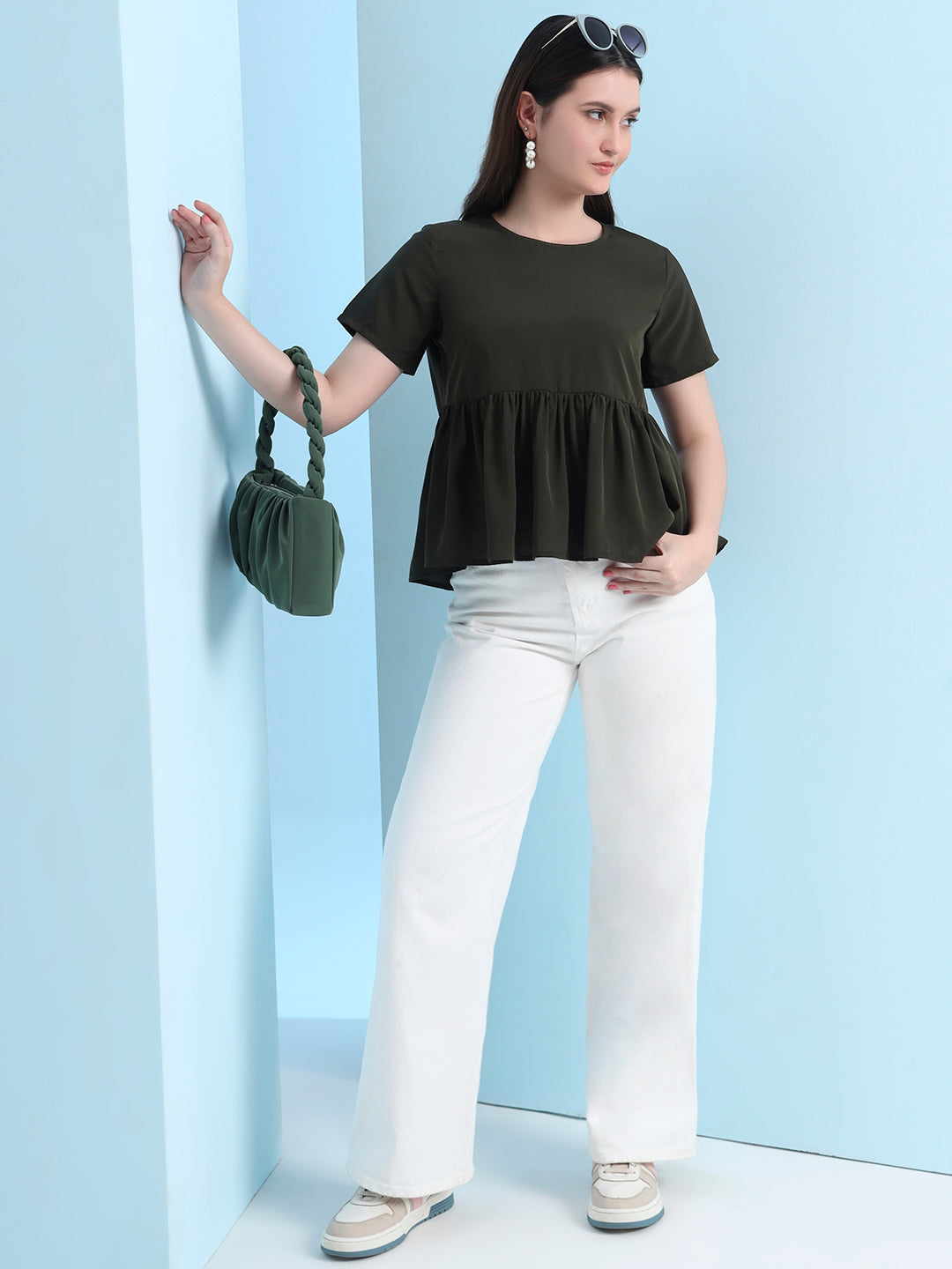 casual raglan sleeves solid women top 8