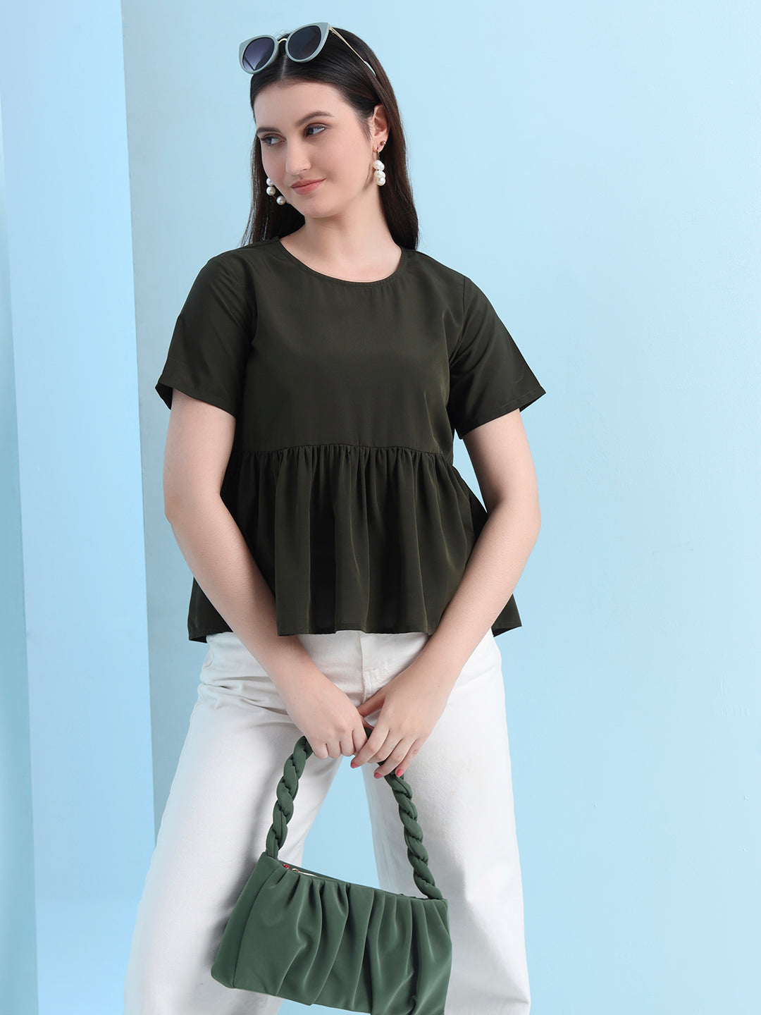 casual raglan sleeves solid women top 8