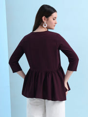 casual raglan sleeves solid women top 2