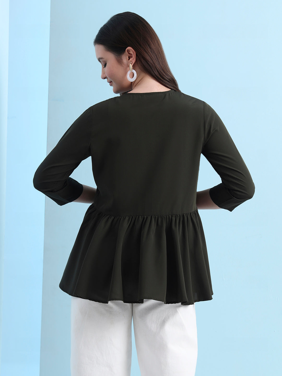 casual raglan sleeves solid women top 2