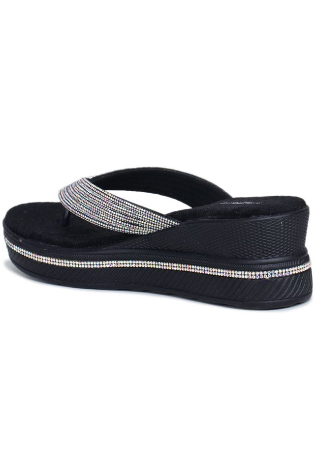 Fashion Open Back Sandal 2 inches Wedge Heels