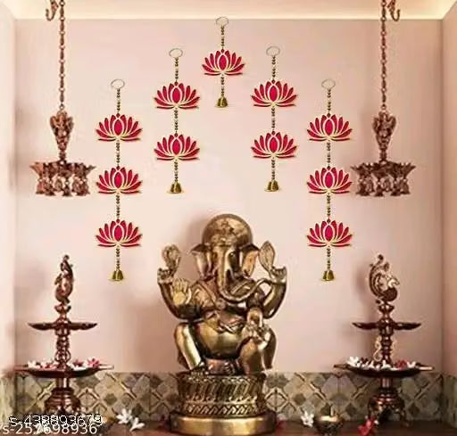Lotus wall Hangings Backdrop Decoration Handmade Wall Hanging Home decor festival decorative items