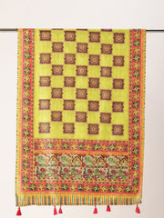 Sangam - Prints Multi color Art Silk Printed Traditional Tassel Dupatta