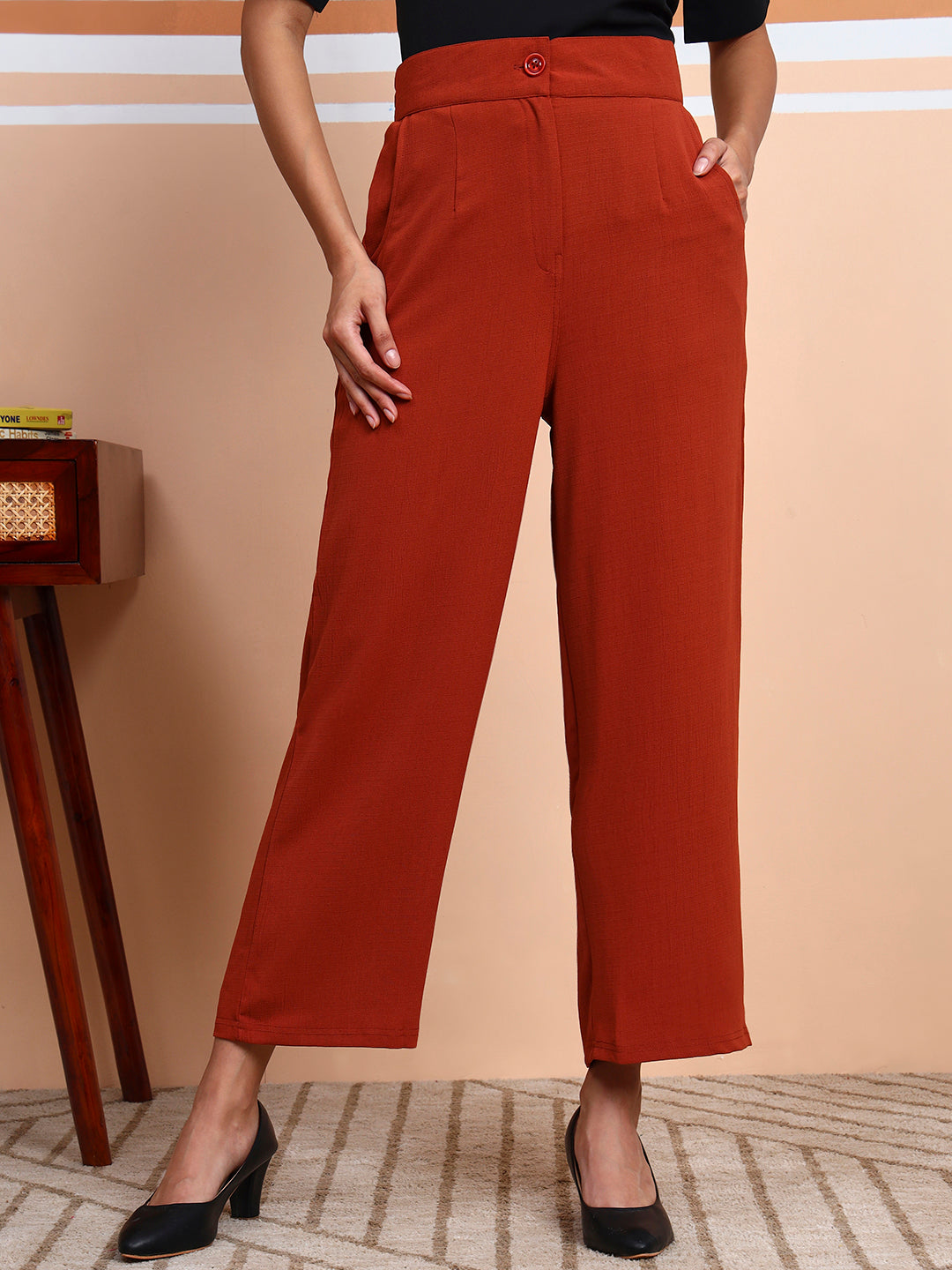 women straight fit relaxed trousers copy 1