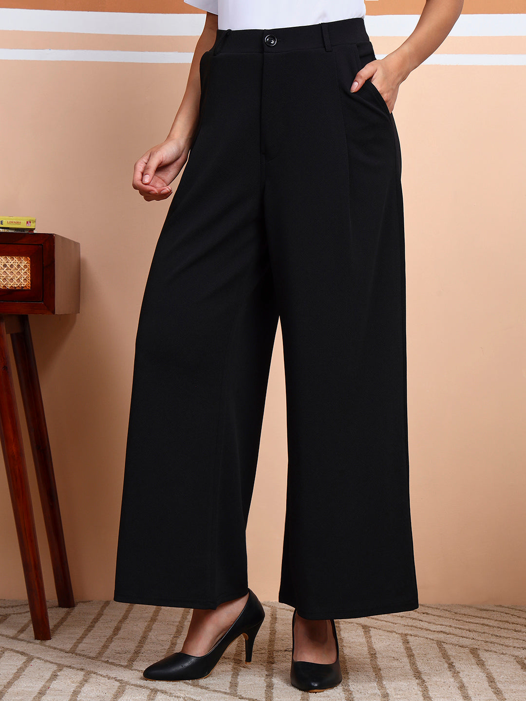 women flared fit trousers copy 1
