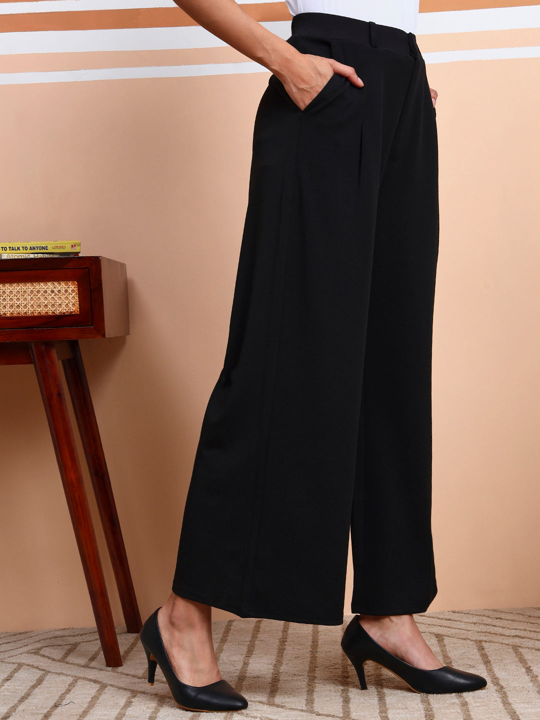 women flared fit trousers copy 1