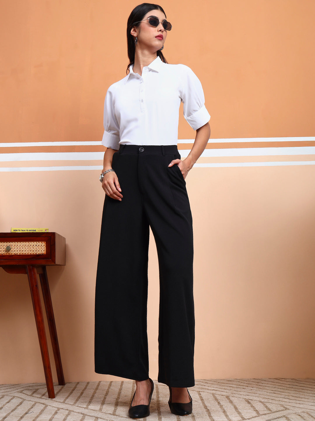 women flared fit trousers copy 1