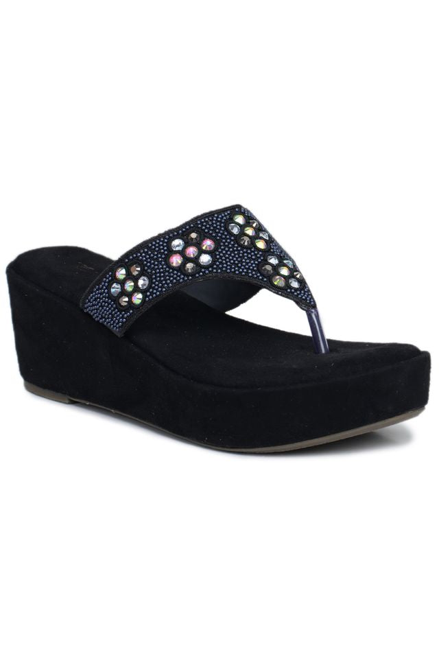 Fashion Open Back Sandal 2 inches Wedge Heels