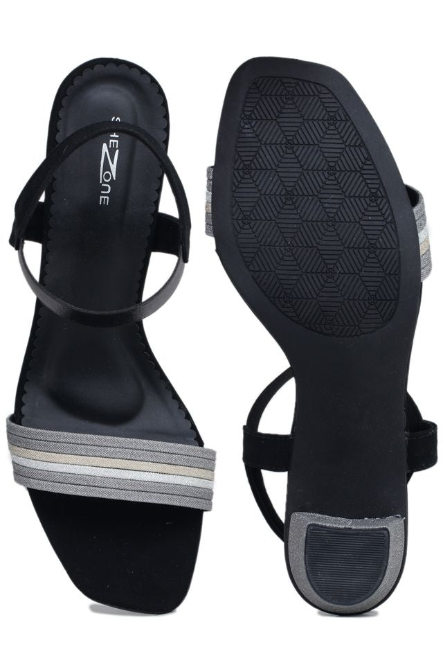 Fashion Backstrap Sandal 3 inches Block Heels